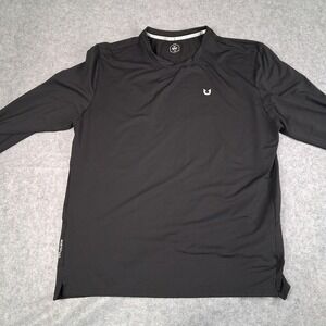 Northyard Performance Shirt Mens XL Black Long Sleeve Waffle Knit Athletic Tee